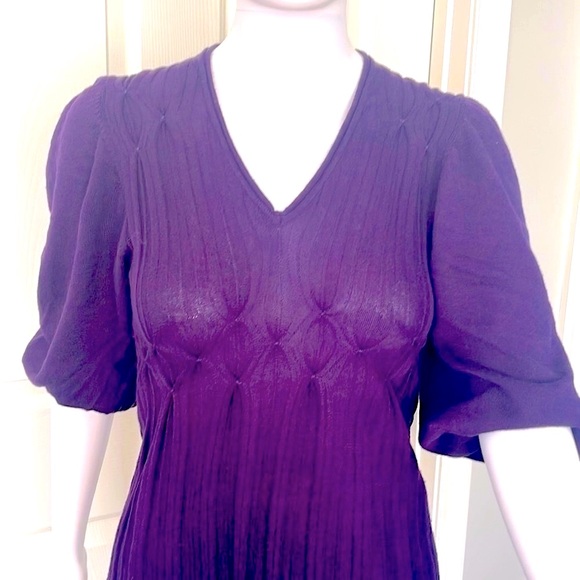 Excellent Condition Max Studio Purple Sweater Mini Dress-XS - Picture 6 of 10